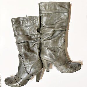 Miz Mooz Gray Slouchy Boots "Sunrise"